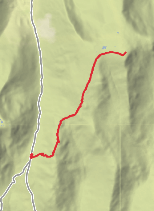 Hike on Stony Cove Pike from Kirkstone Pass mobile static map