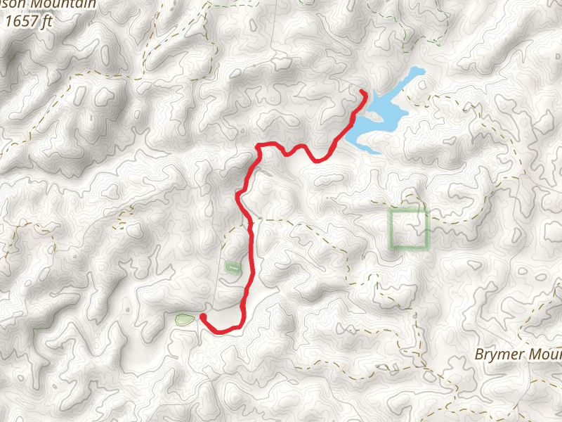 Choccolocco Creek Lake Number 7 via Pinhoti Trail - Pine Glen Recreation Area