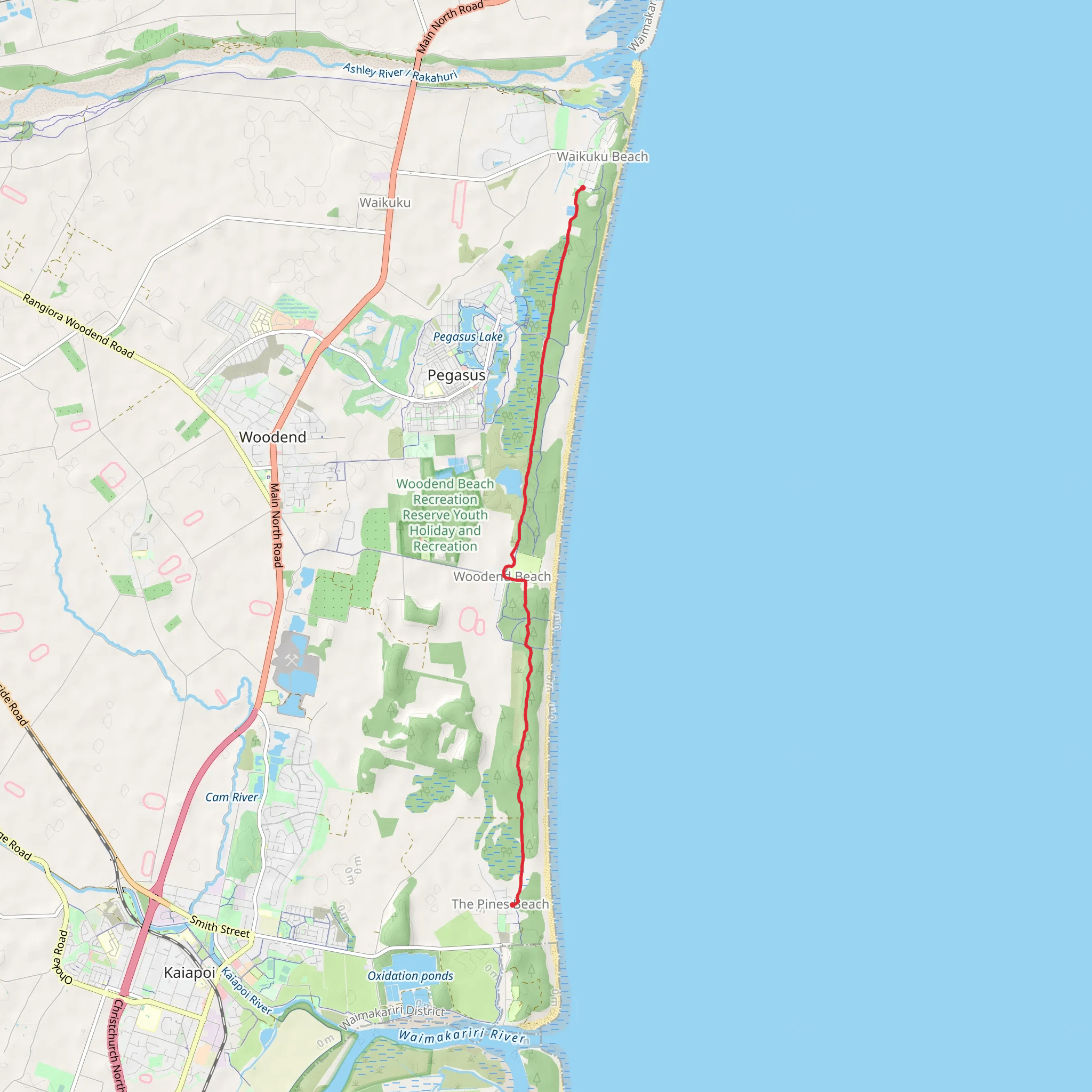 Tutaepatu Trail mobile static map