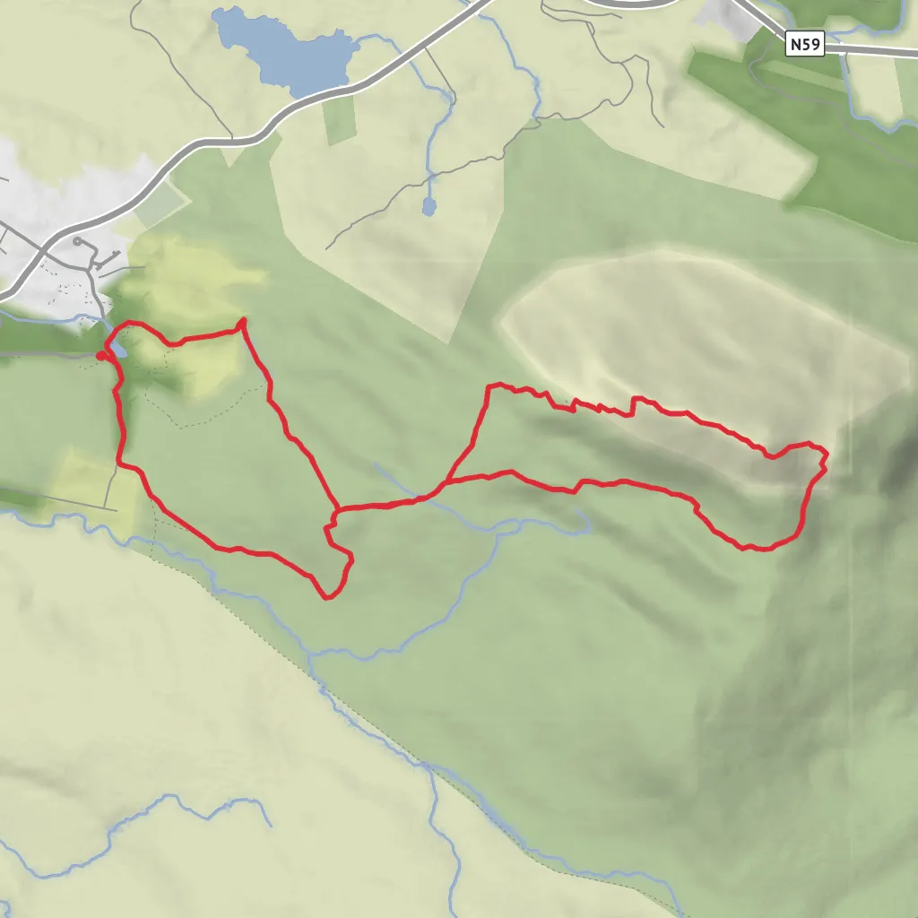 Diamond Hill Loop mobile static map