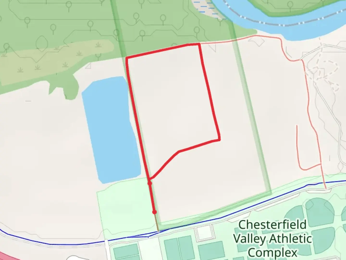 An image depicting the trail Boone's Crossing Loop Trail and its surrounding area.