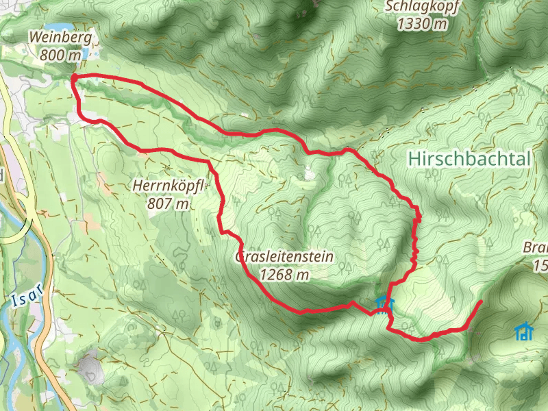 Seekarkreuz and Grasleitenstein Loop via Aplina Purple Trail