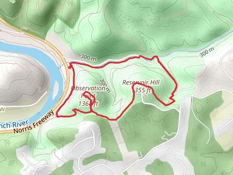 Cliff Trail, Obervation Point Trail and Clear Creek Loop Trail
