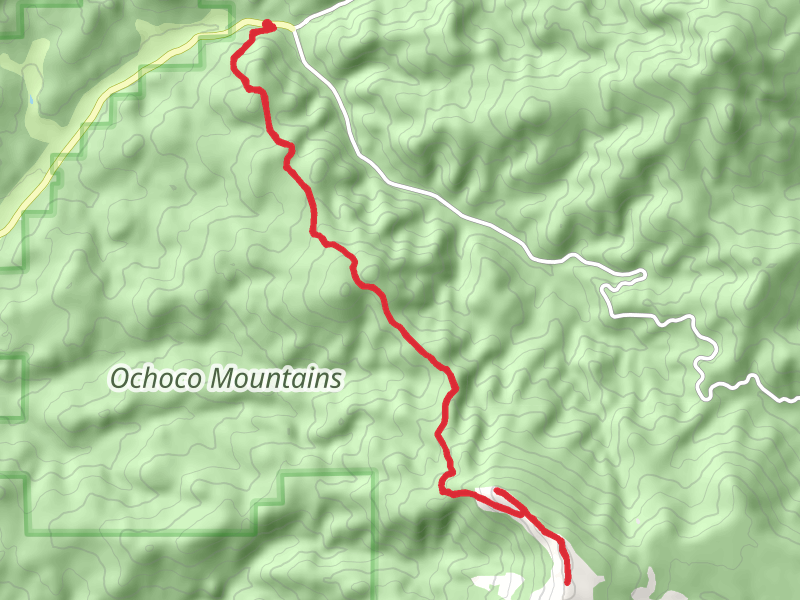 North Point and Lookout Mountain via Lookout Mountain Trail mobile static map