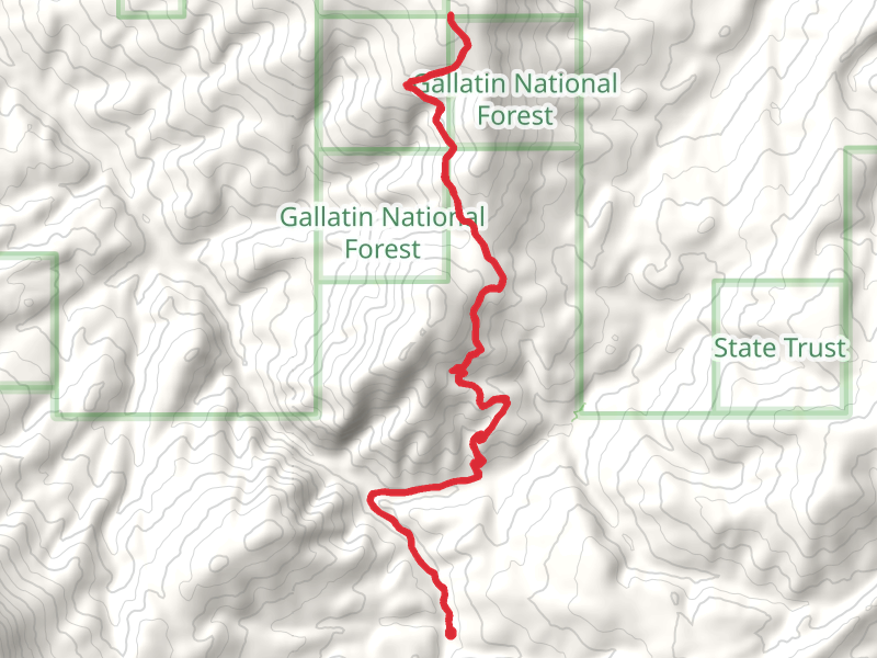 Hatfield Mountain via South Fork Sixteenmile Trail