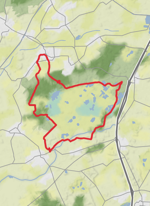 Hike from Dwingeloo mobile static map