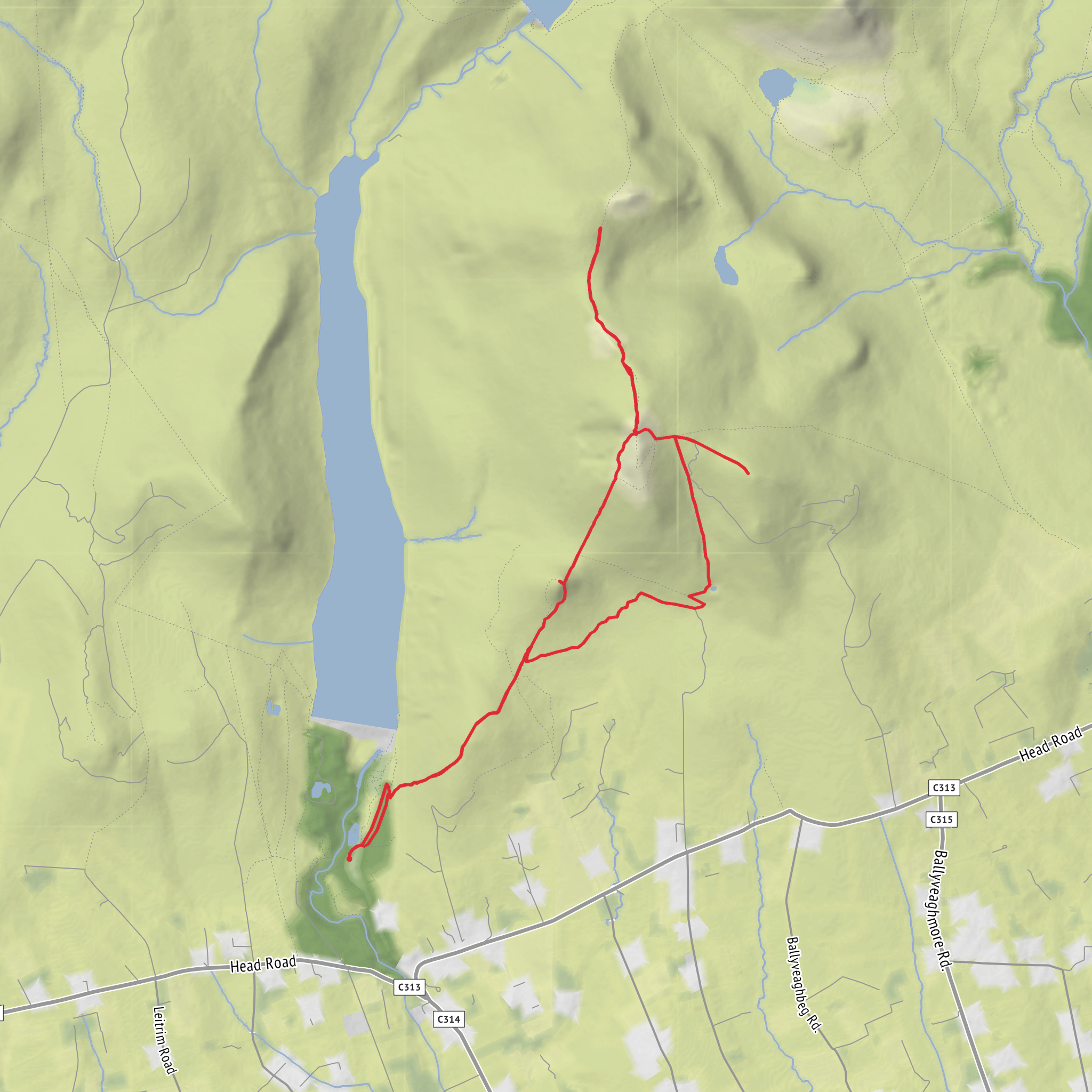 Wee Binnian, Big Binnian, Big Binnian North and East mobile static map