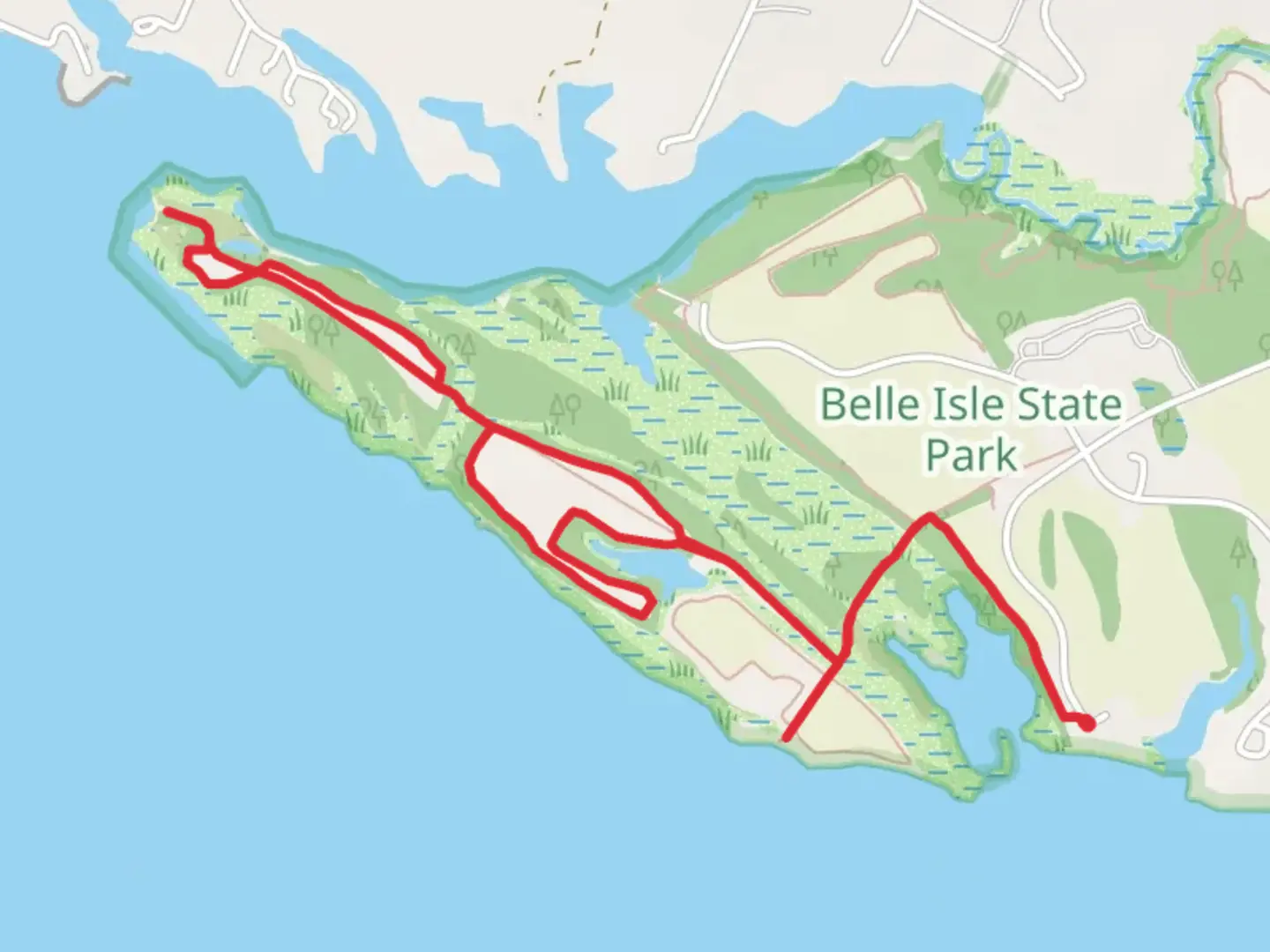 An image depicting the trail Watchhouse Trail, Brewer's Trail and Neck Fields Trail LoopOut and Back and its surrounding area.