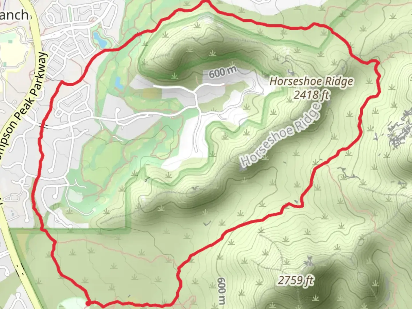 An image depicting the trail Maricopa and Desert Park Loop Trail and its surrounding area.