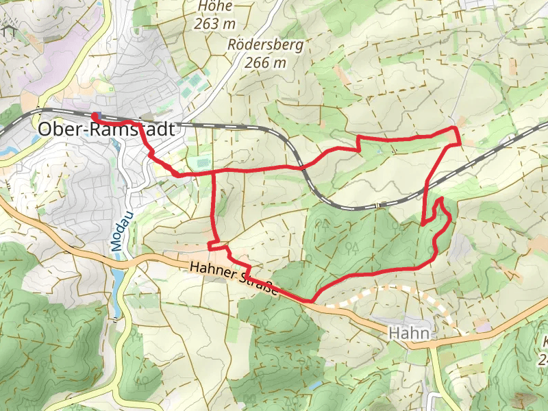 Ortsrundwanderweg Ober Ramstadt