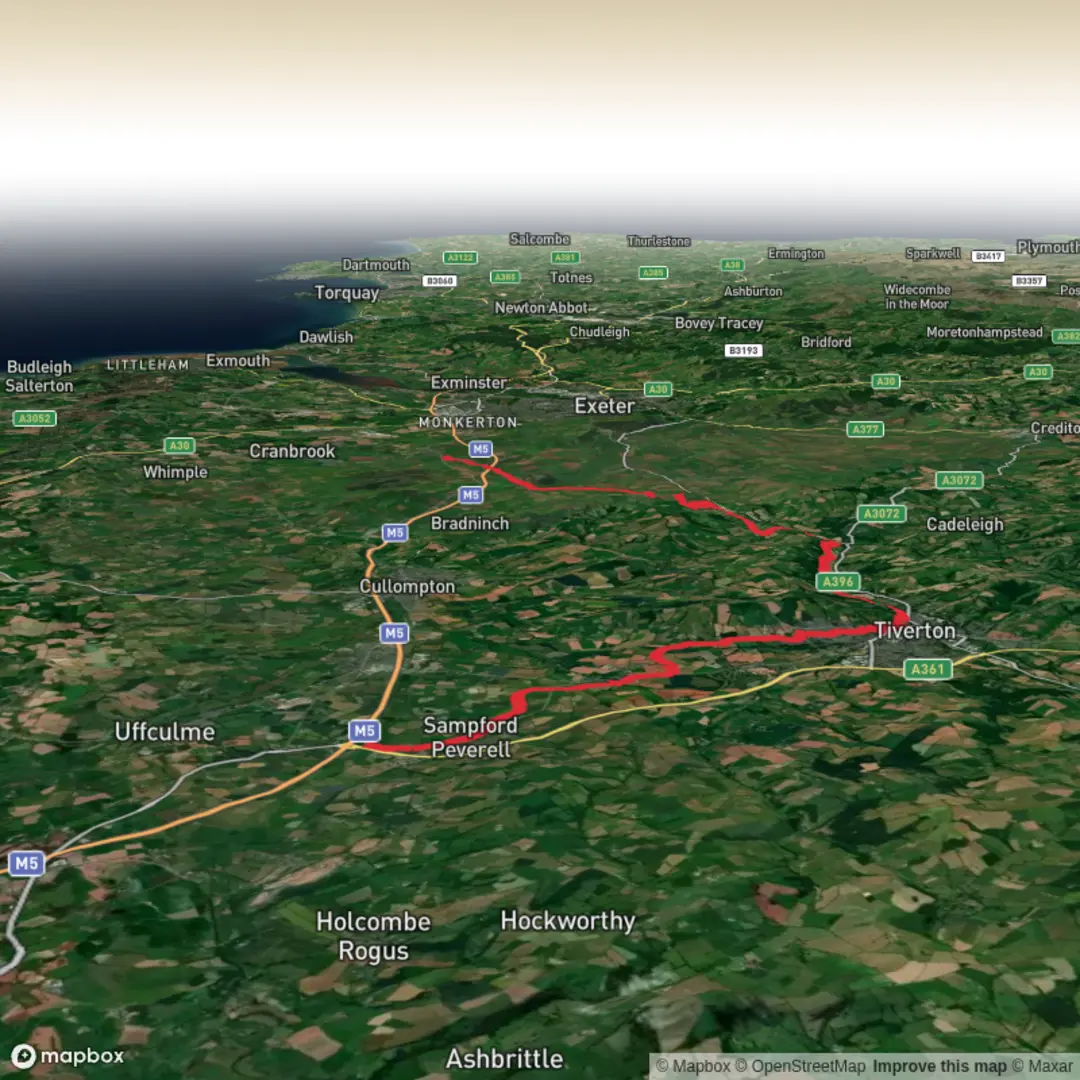 An image depicting the trail Two Counties Way - Stage 2 and its surrounding area.