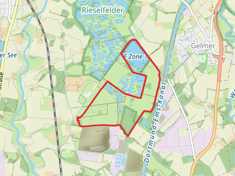 E Zone 1 via Coermühle and Coerheide