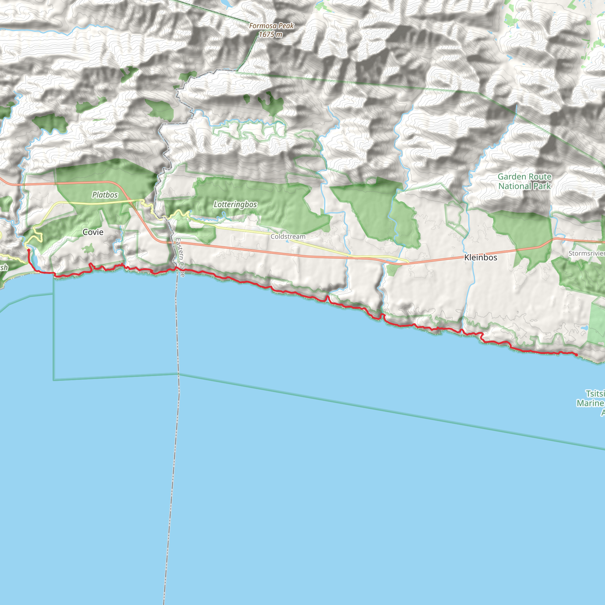 Otter Trail mobile static map