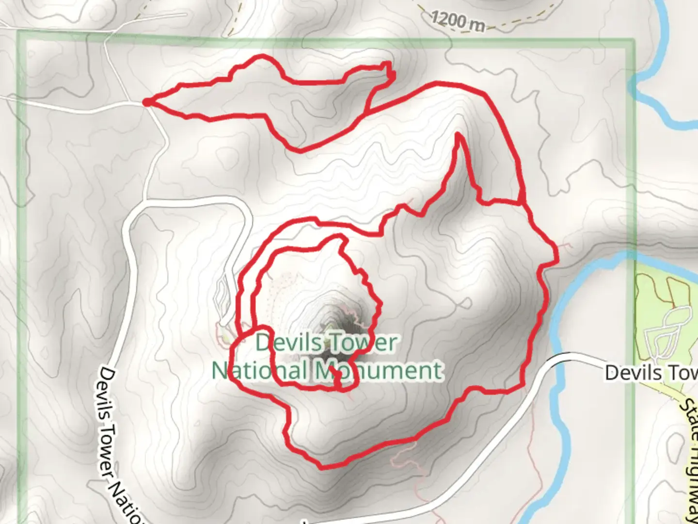 An image depicting the trail Red Beds Loop via Joyner Ridge Trail and its surrounding area.