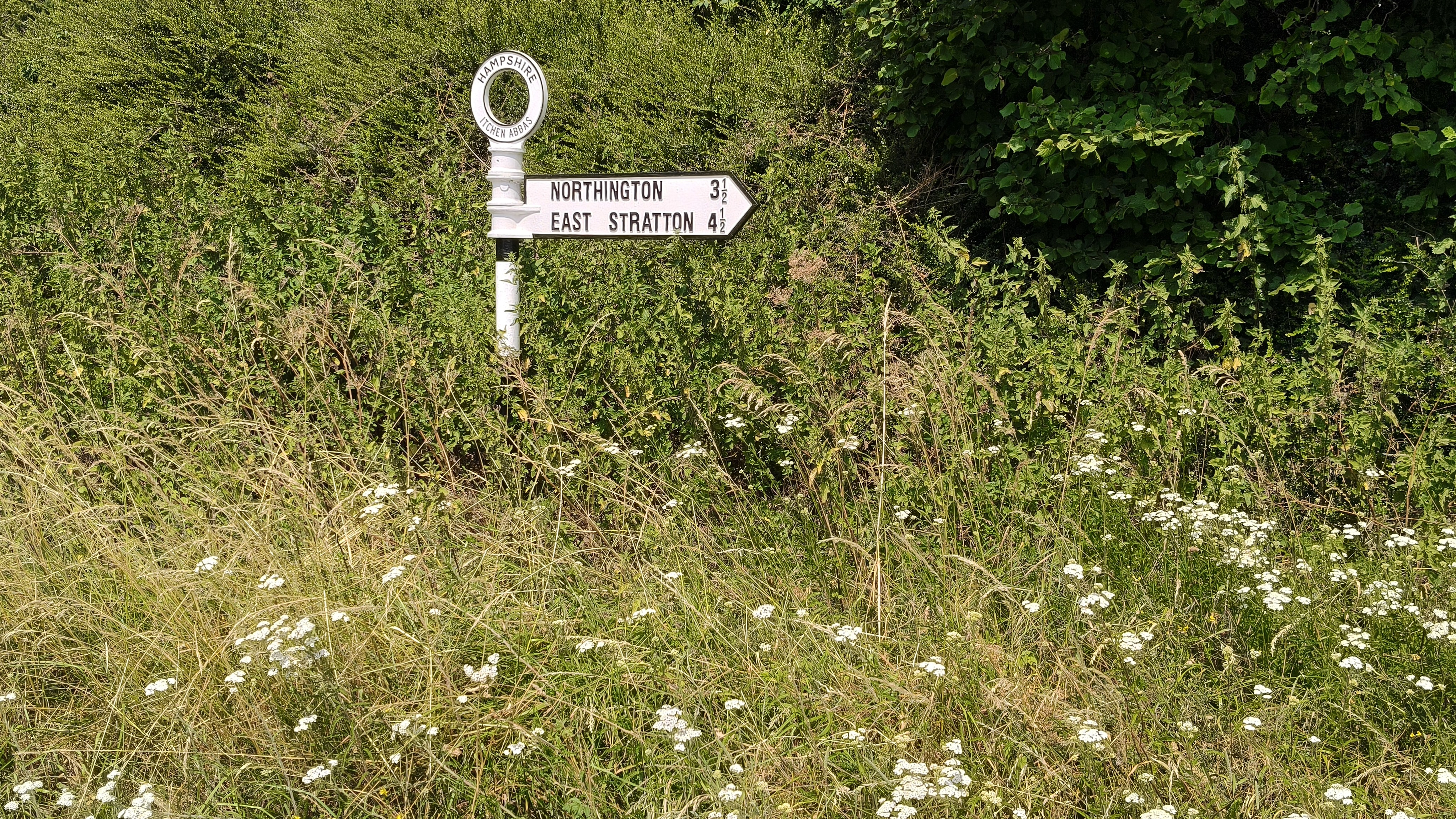 A map preview of the recording Hike on Micheldever from Hampshire.