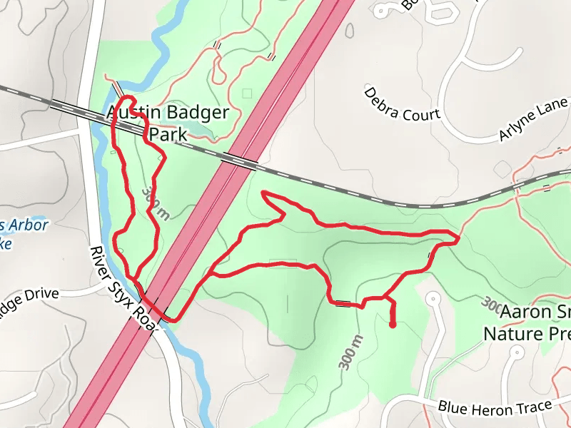 Austin Badger Park and Aaron Smith Nature Preserve Loop