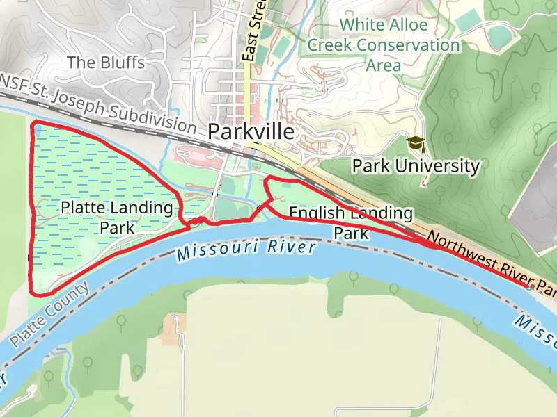 Platte Landing Park and English Landing Park Loop