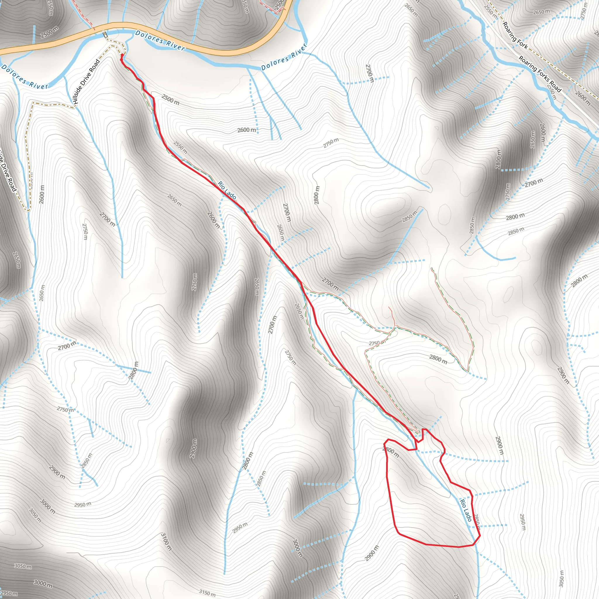 Rio Lado Trail mobile static map