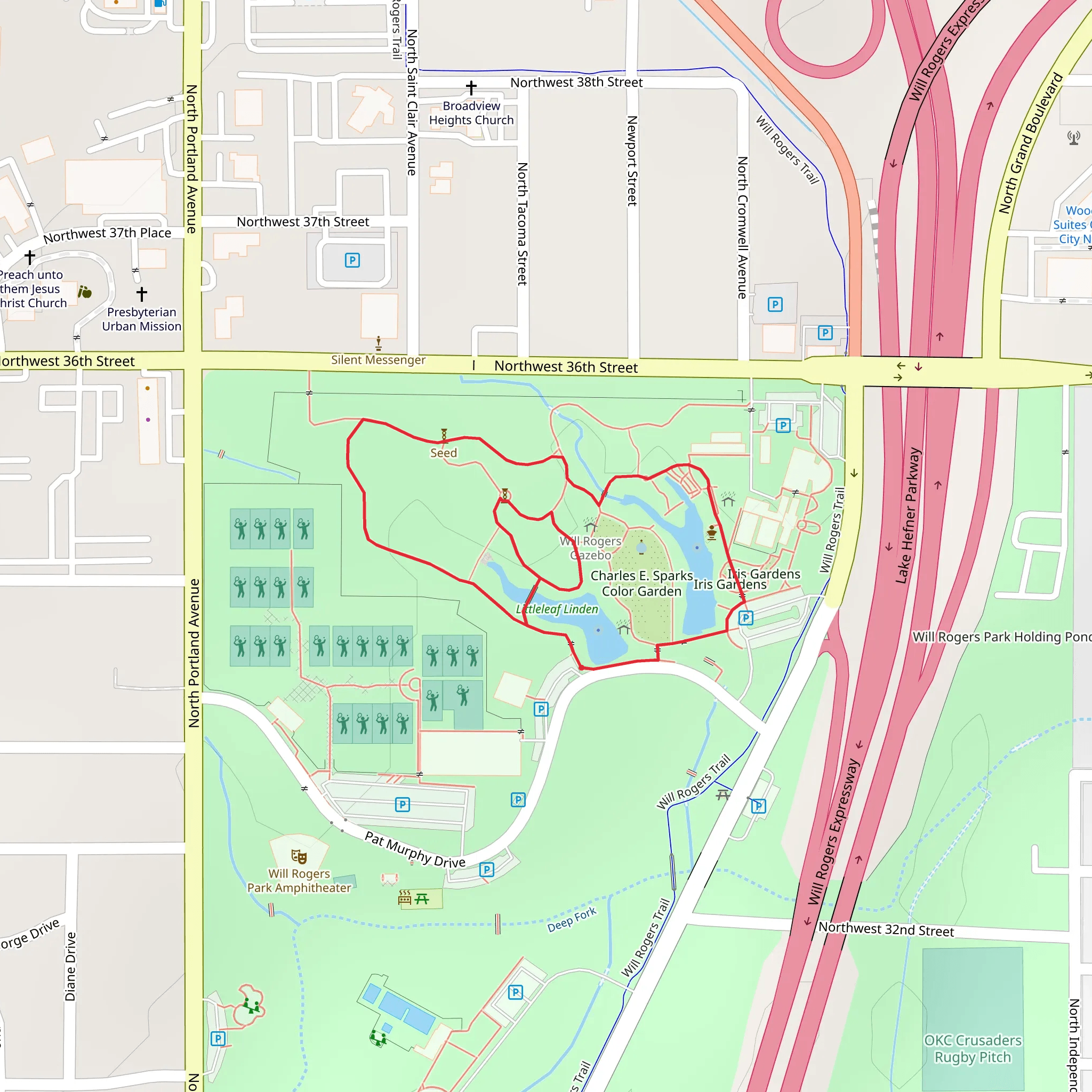 Charles E Sparks Color Garden Loop mobile static map