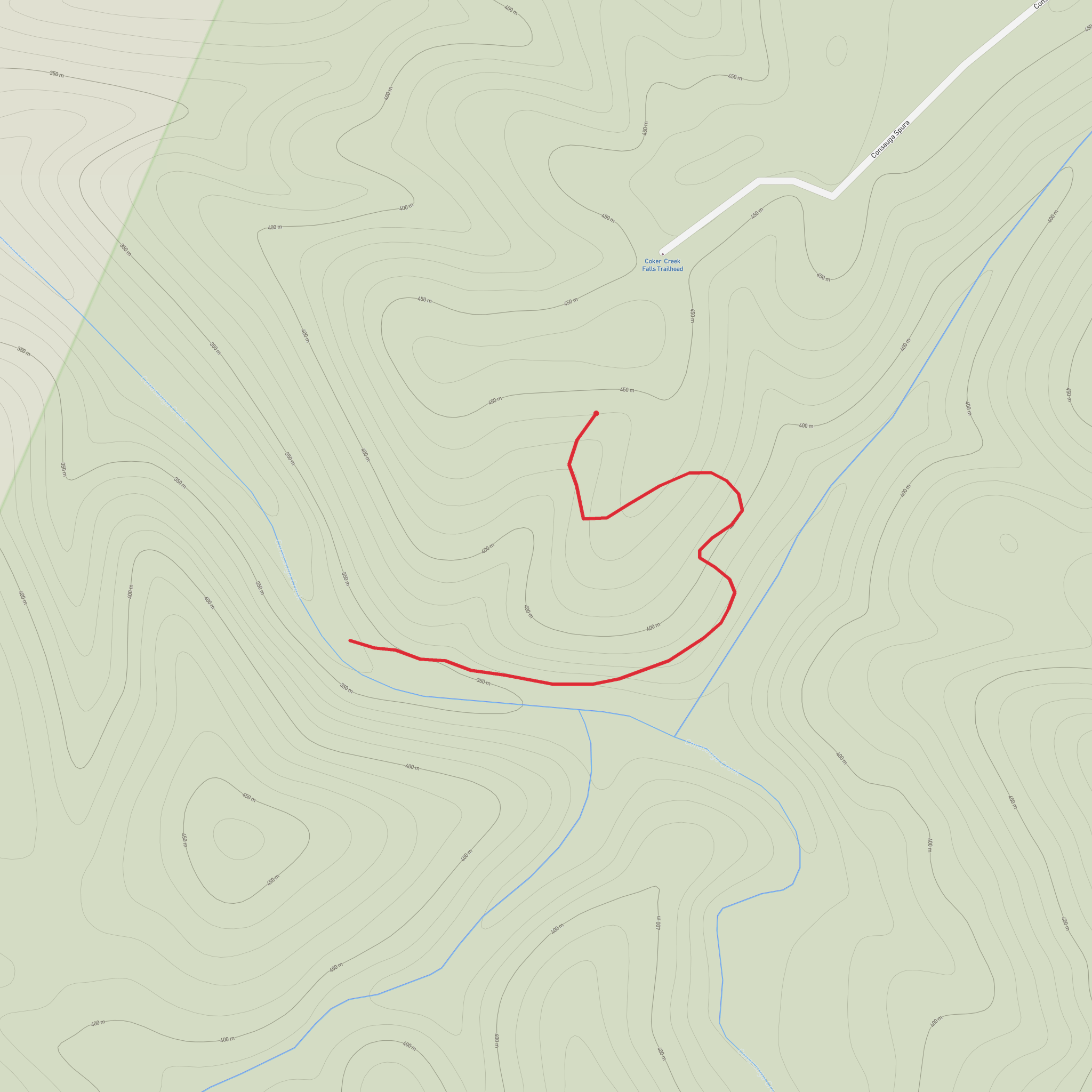 Conasauga Falls mobile static map