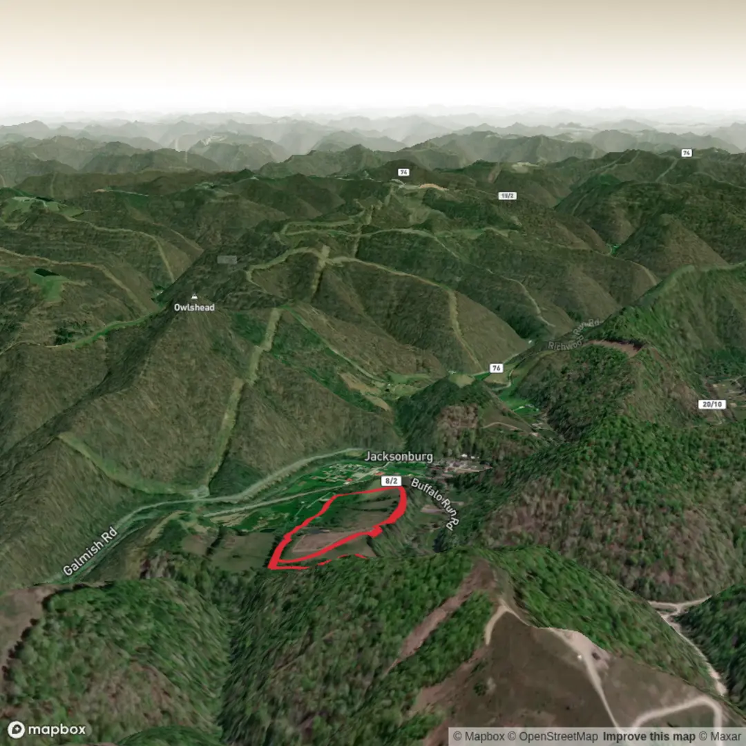 An image depicting the trail Green Trail and Red Trail and its surrounding area.