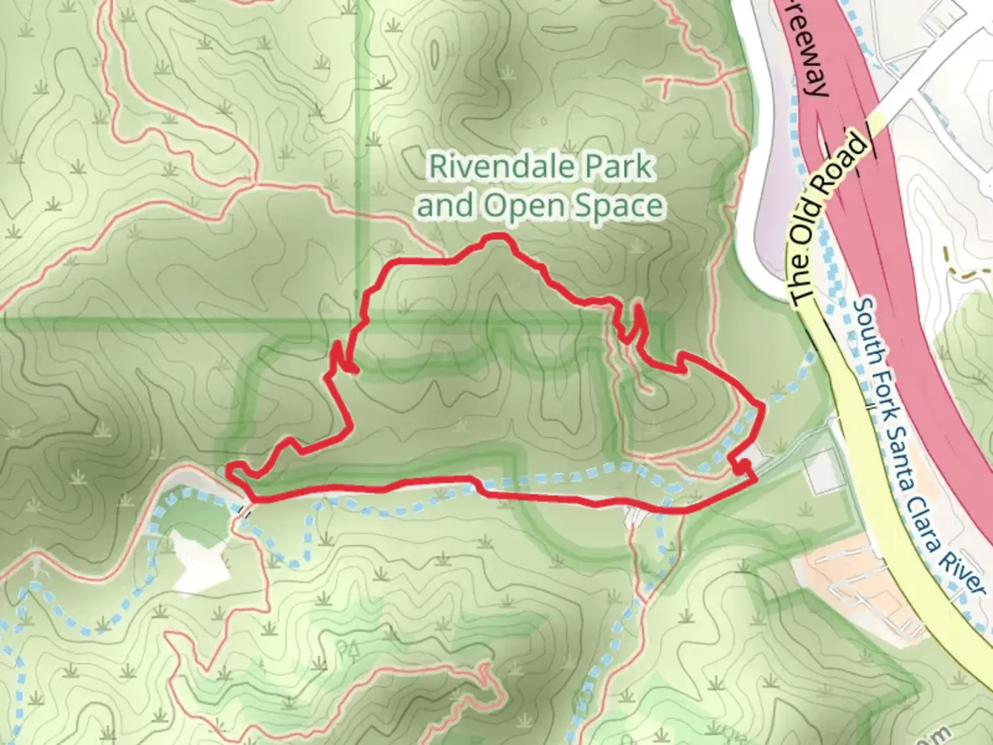 An image depicting the trail Elder Loop and its surrounding area.