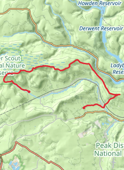 High Peak Walking mobile static map