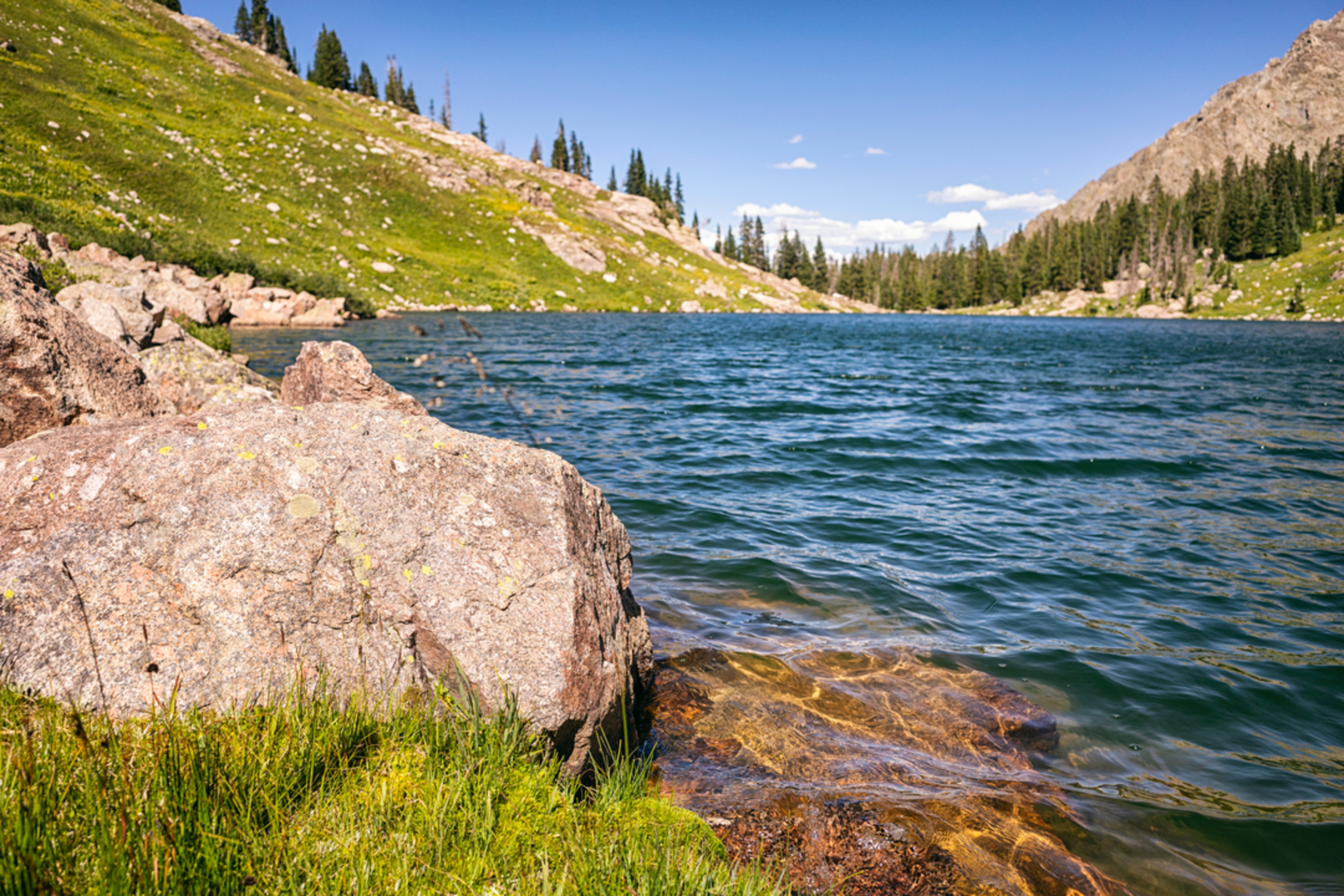 An image depicting the trail Willow Lake Trail and its surrounding area.