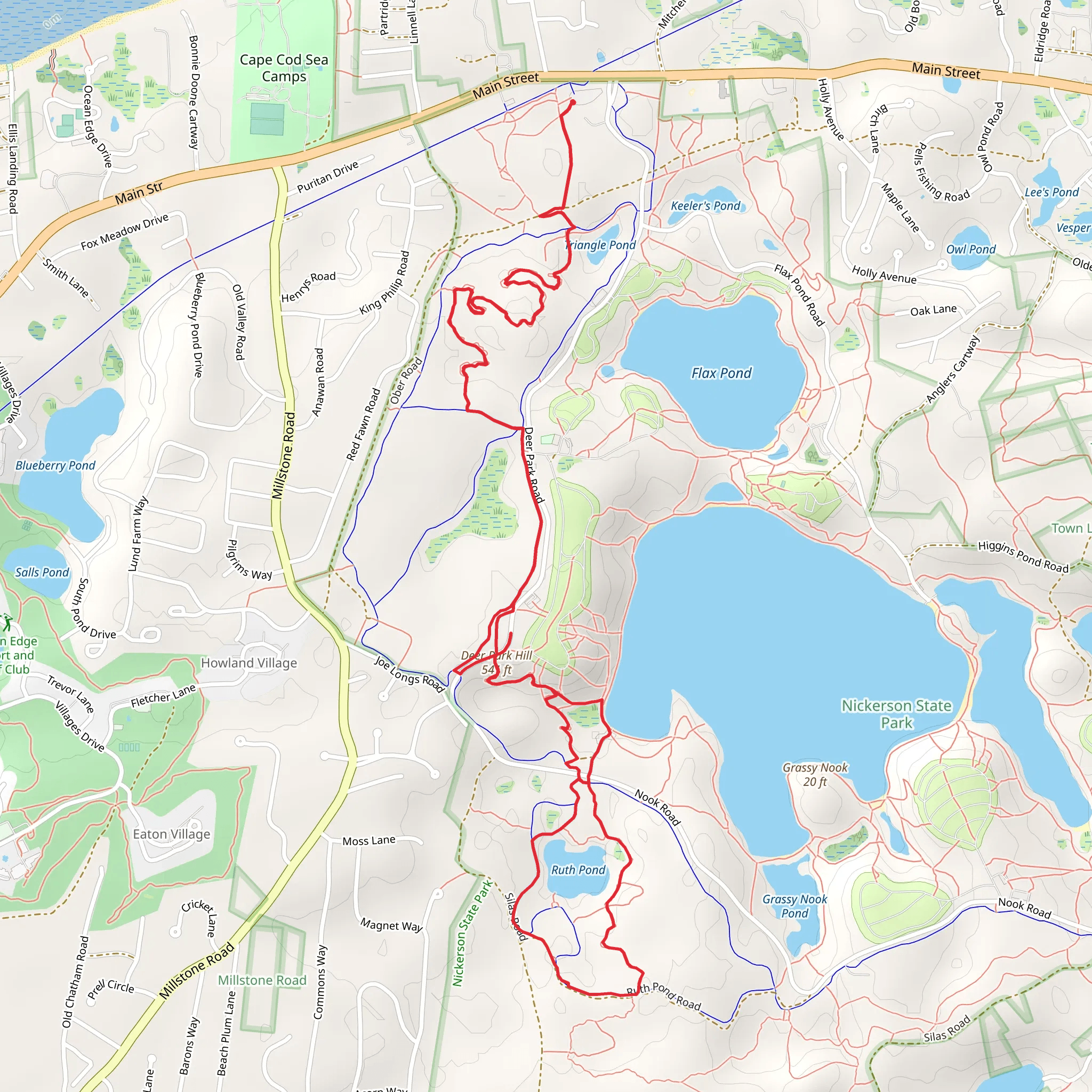 Ruth Pond Loop Trail mobile static map