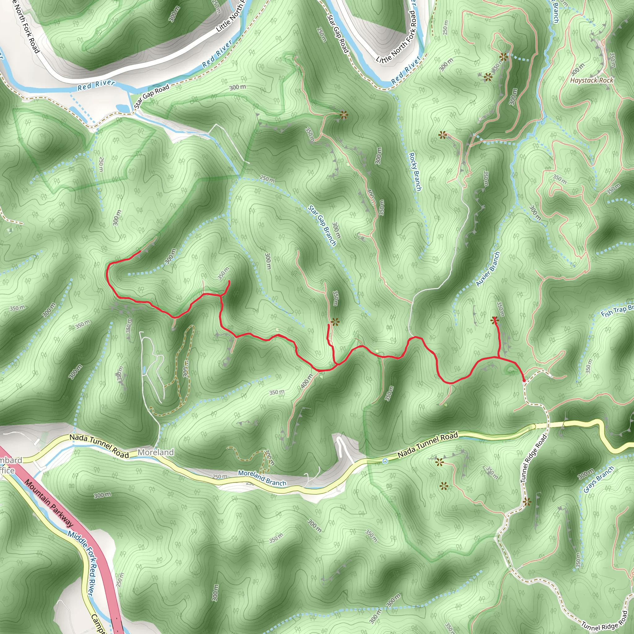 Double Arch Trail mobile static map