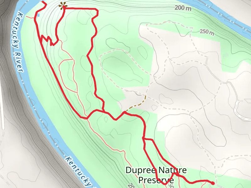Dupree Nature Preserve, Main and Overlook Loop Trail