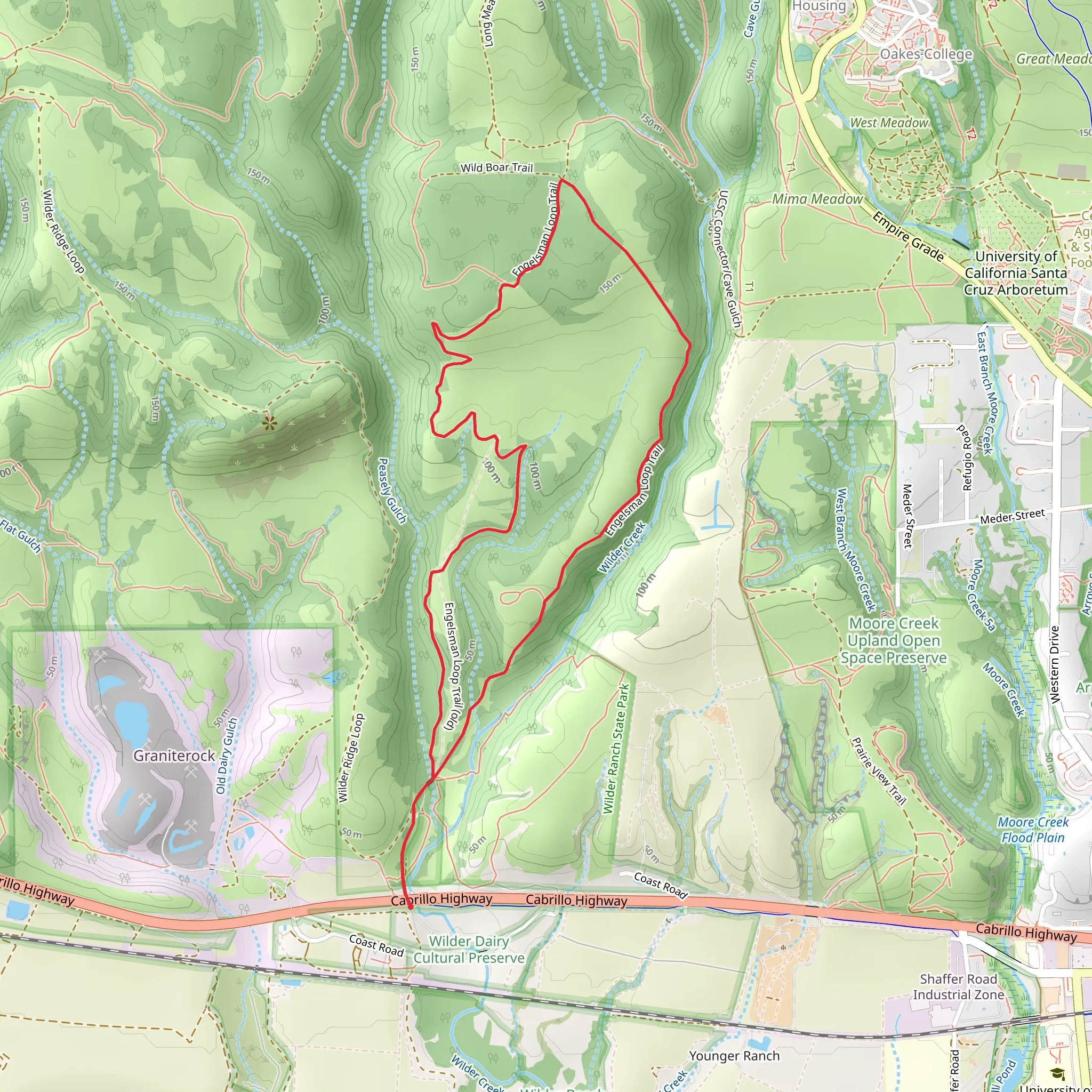 Engelsman Loop Trail mobile static map