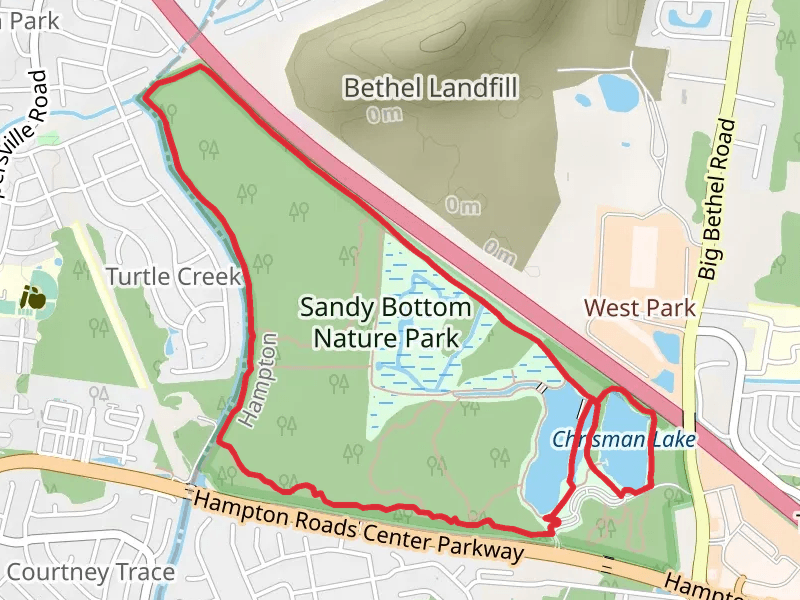 Chrisman Lake - Sandy Bottom Nature Park Loop