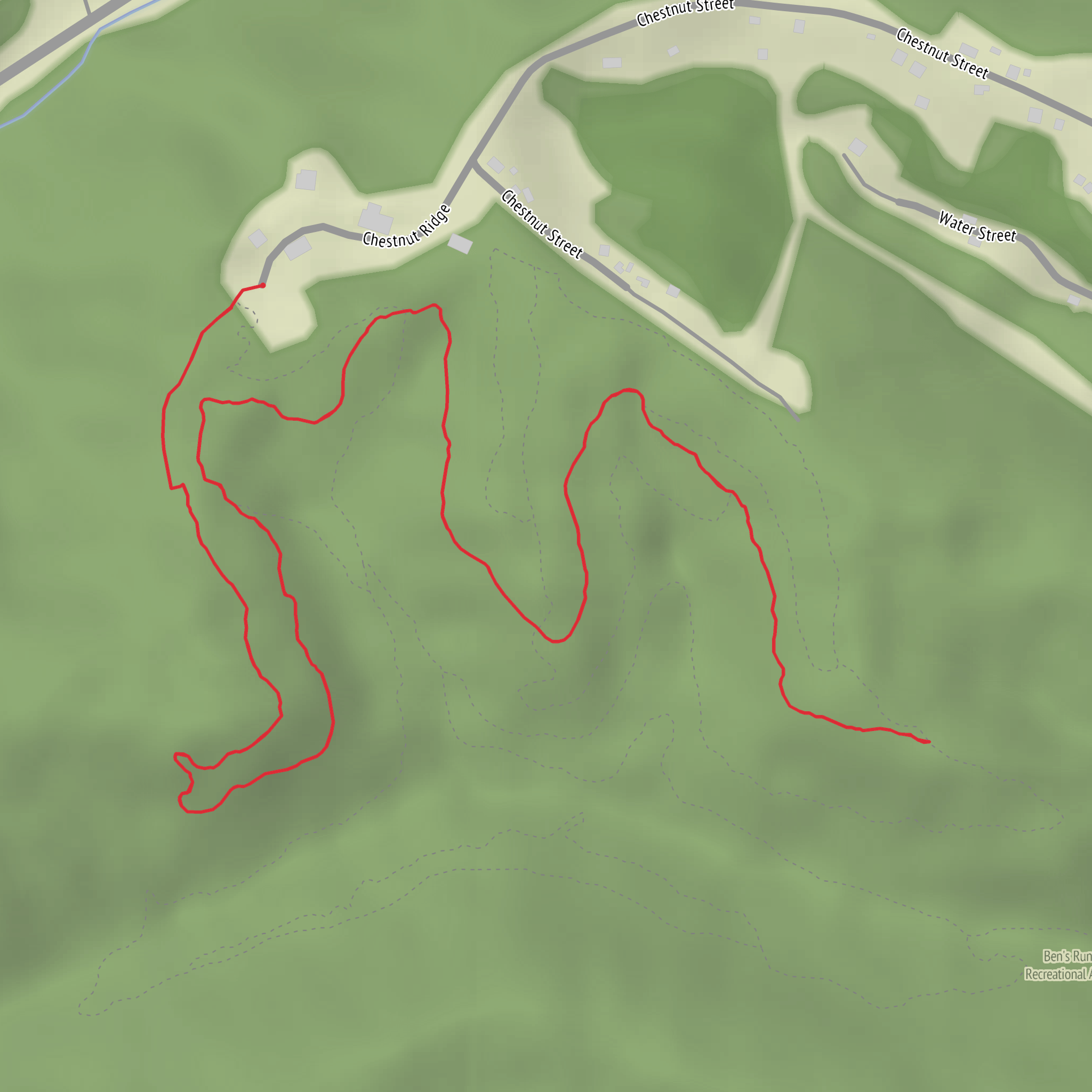 Monarch Whistle Trail mobile static map