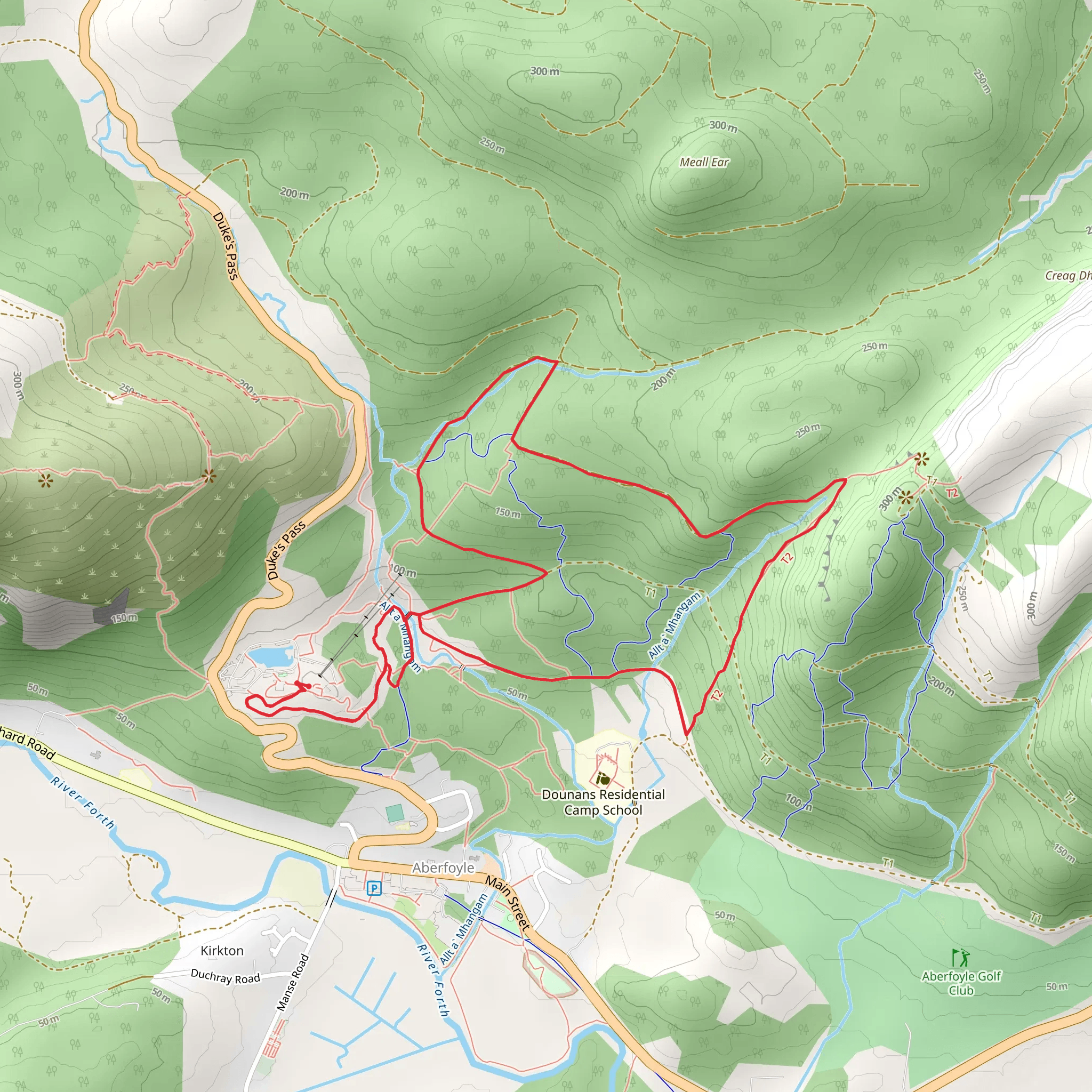Lime Craig Loop Trail mobile static map