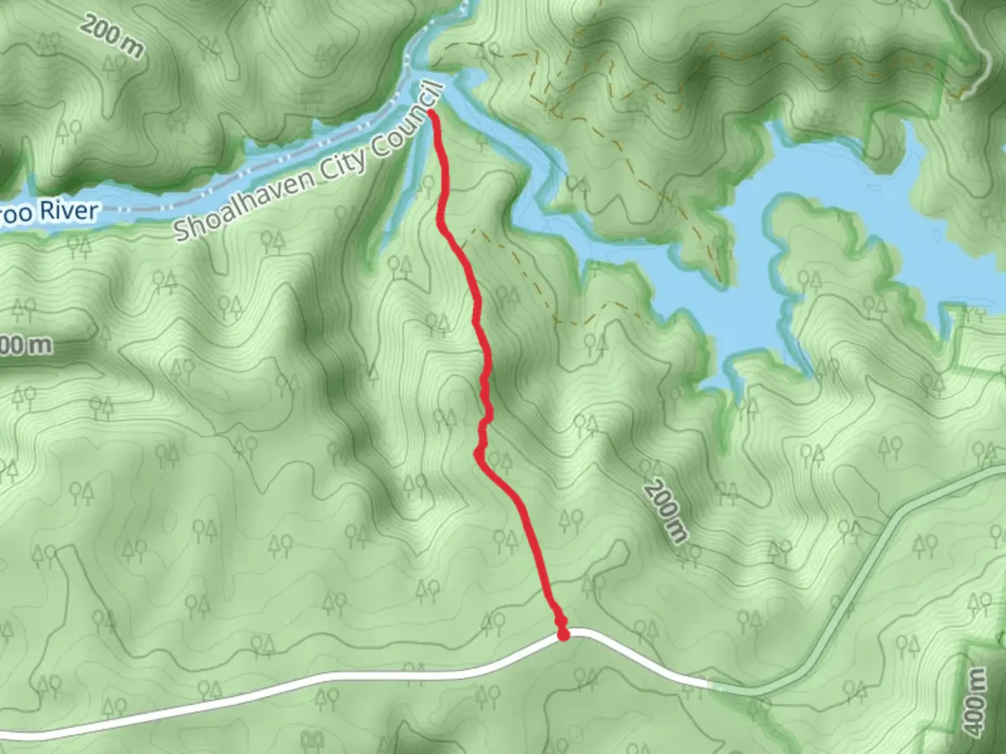 An image depicting the trail Kangaroo River Track and its surrounding area.