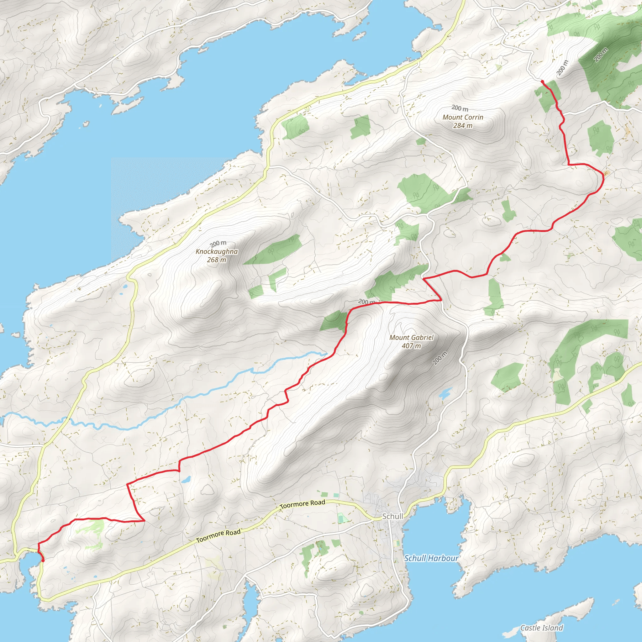 Fastnet Trails - Toormore-Barr an Bhealaigh Link Walk mobile static map