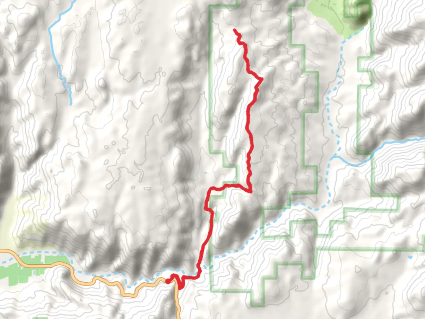 An image depicting the trail Orasco Guejito and Orosco Ridge Trail and its surrounding area.