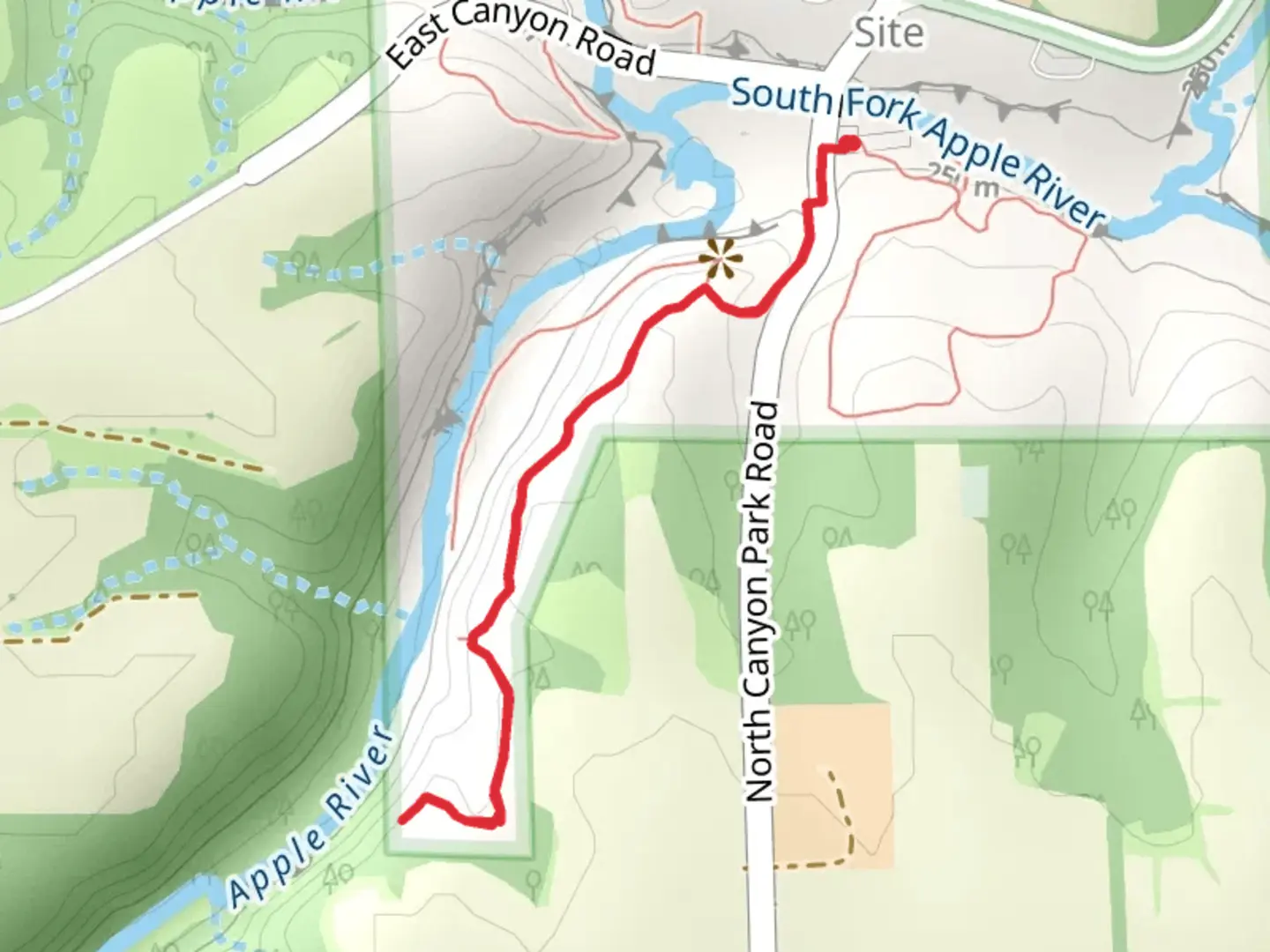 An image depicting the trail Apple River and its surrounding area.