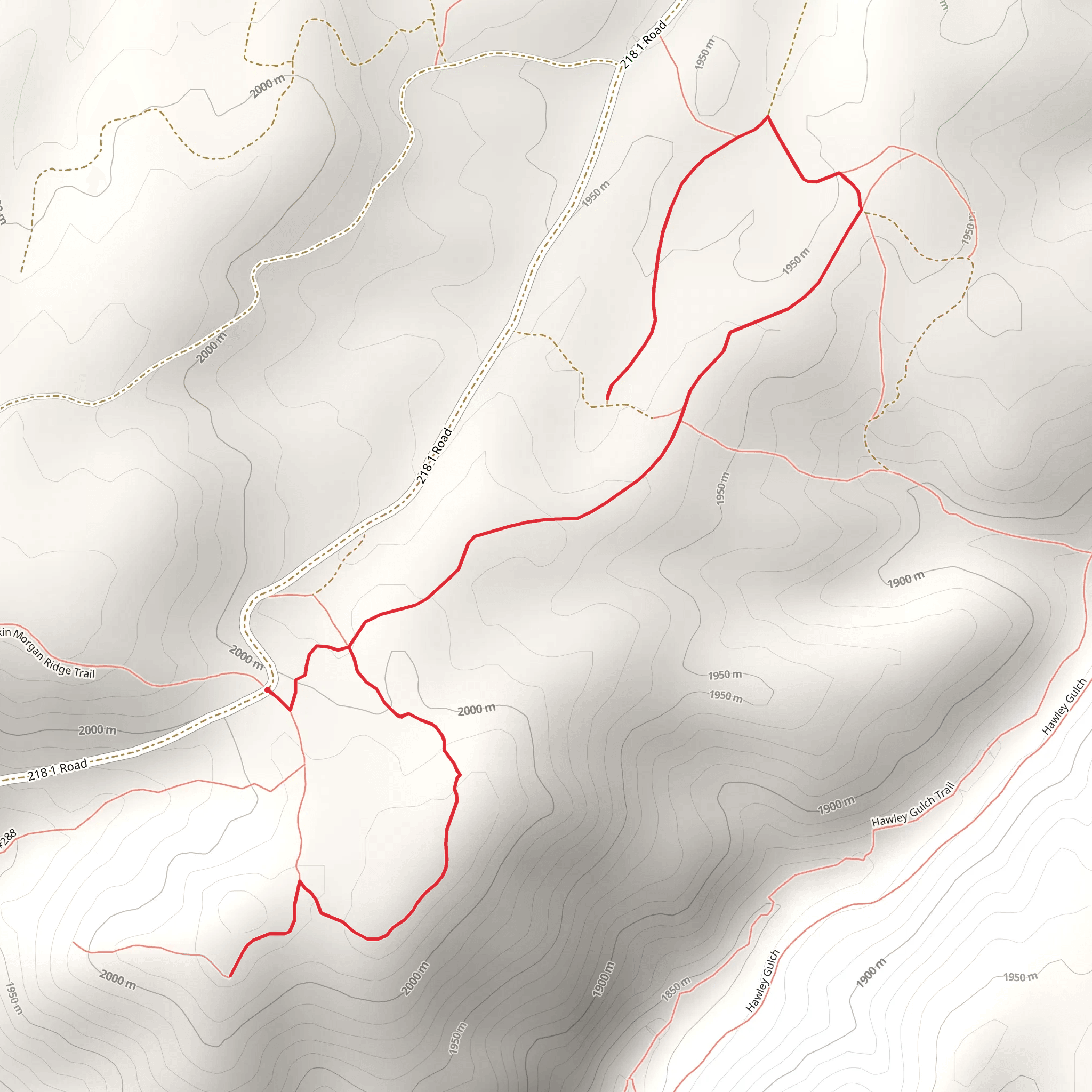 Kelly Canyon Foot - East mobile static map