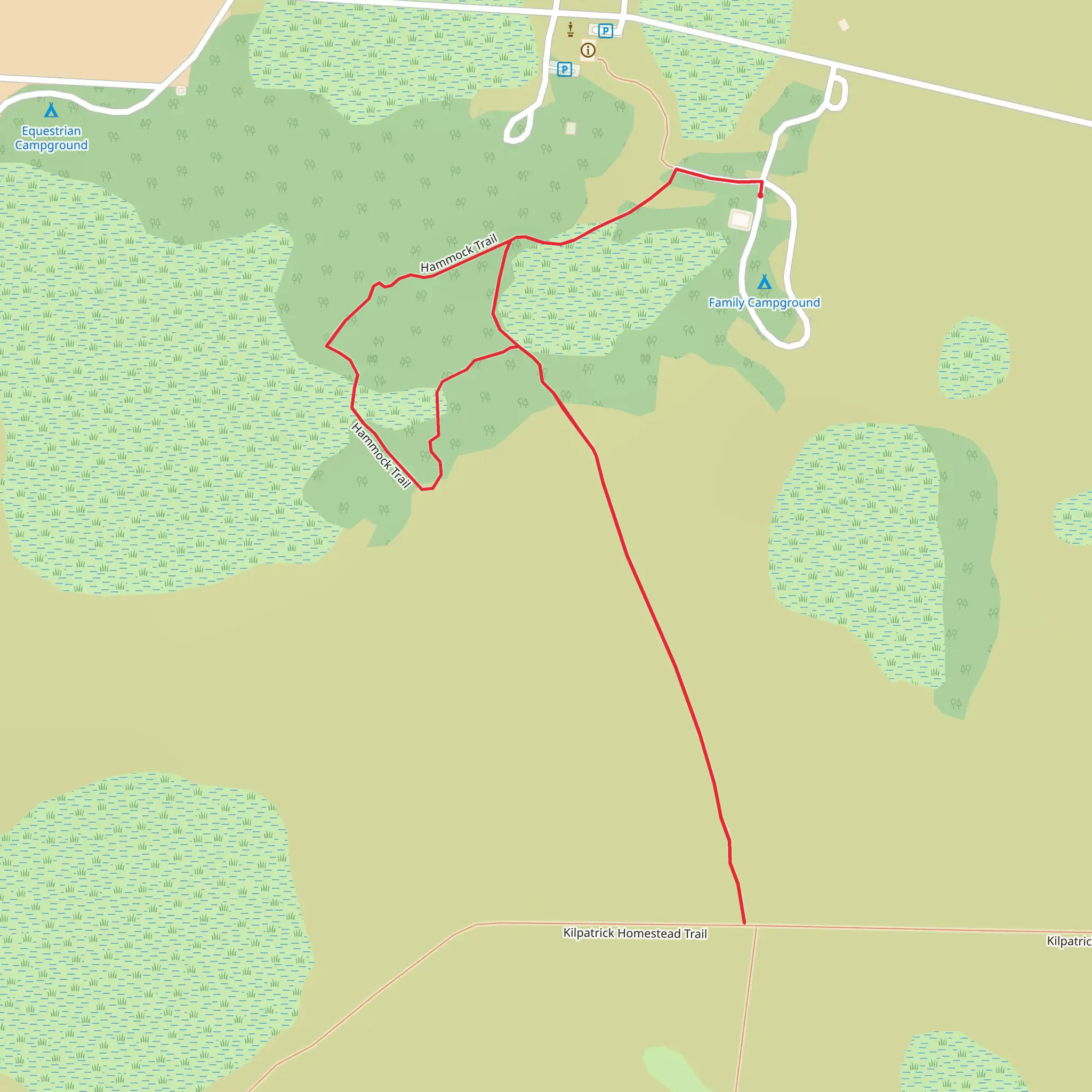 Hammock Trail Loop mobile static map