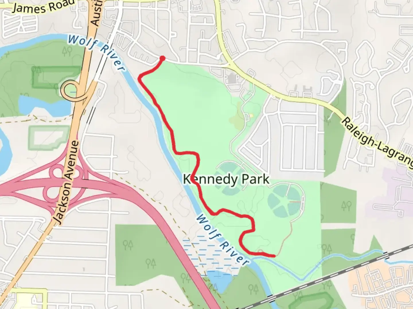 An image depicting the trail Kennedy Park Shore Walk and its surrounding area.