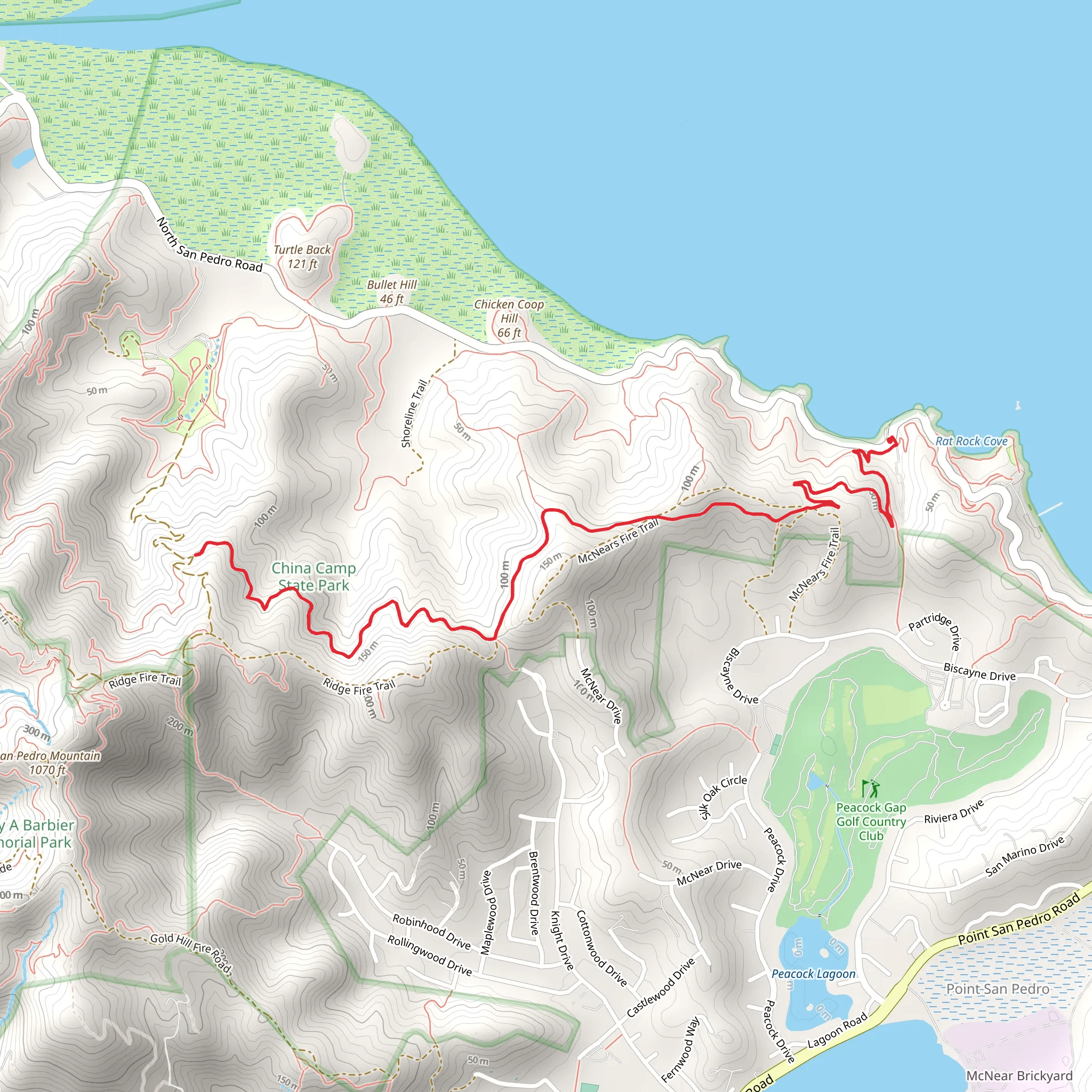 Oak Ridge Drive and Bay View Trail mobile static map
