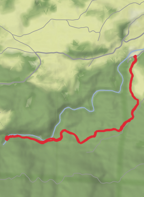 Hike from Bohinjska Bistrica mobile static map