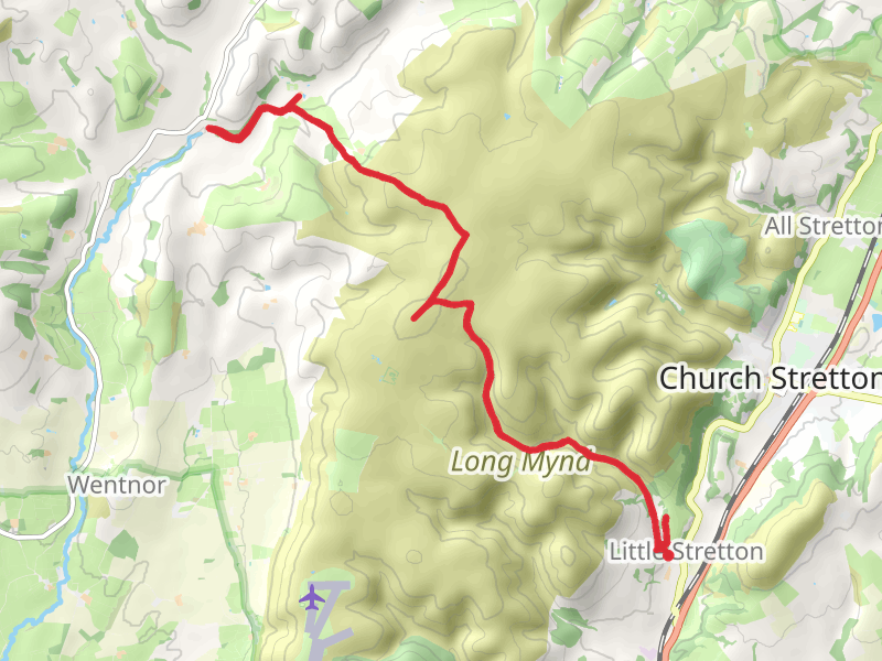 Little Stretton to Bridges and back. thumbnail