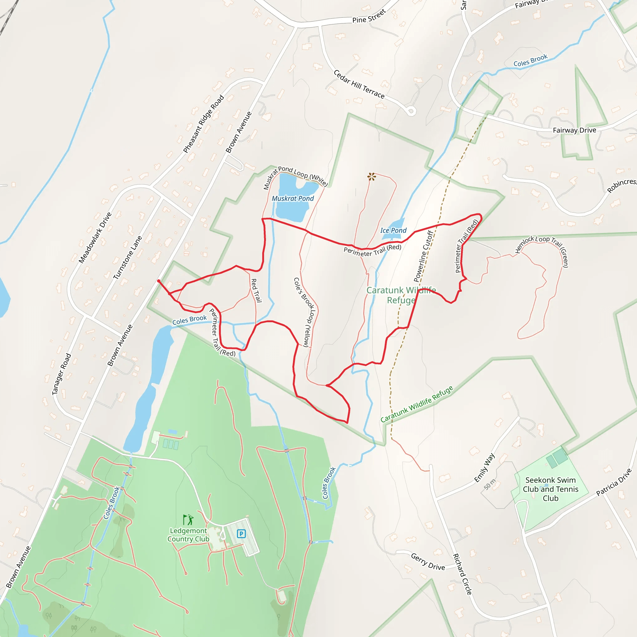 Perimeter Loop Trail mobile static map