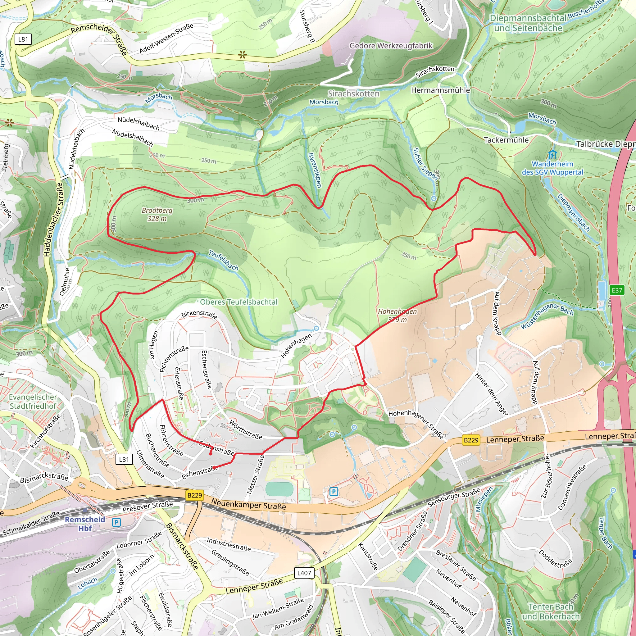 Rund um den Brodtberg mobile static map