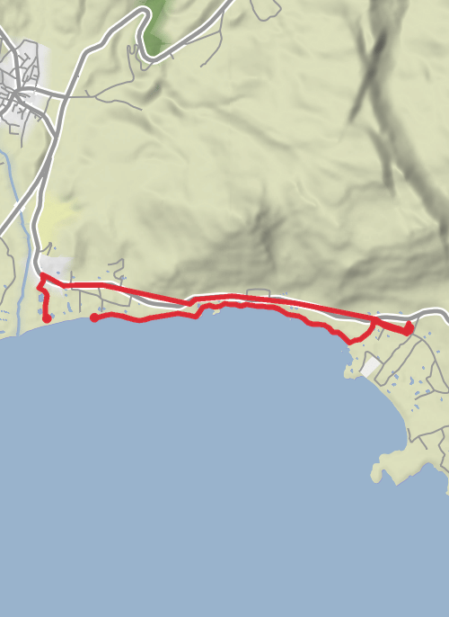 Stroll to Pefkos, Rhodes mobile static map