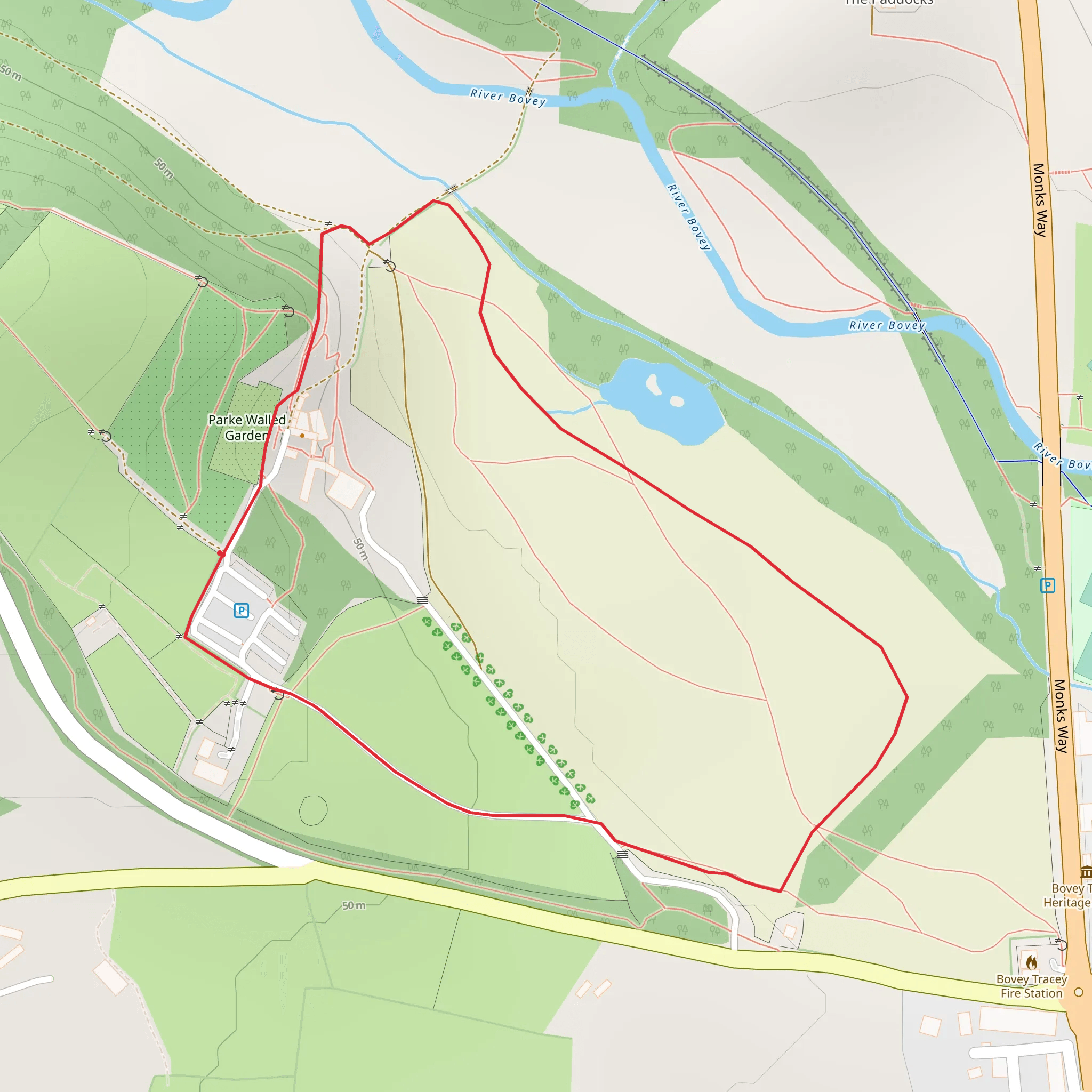 Walk around Parke mobile static map