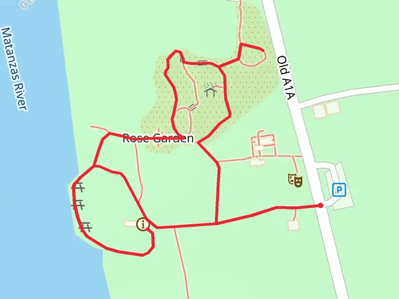 Loop around Rose Garden